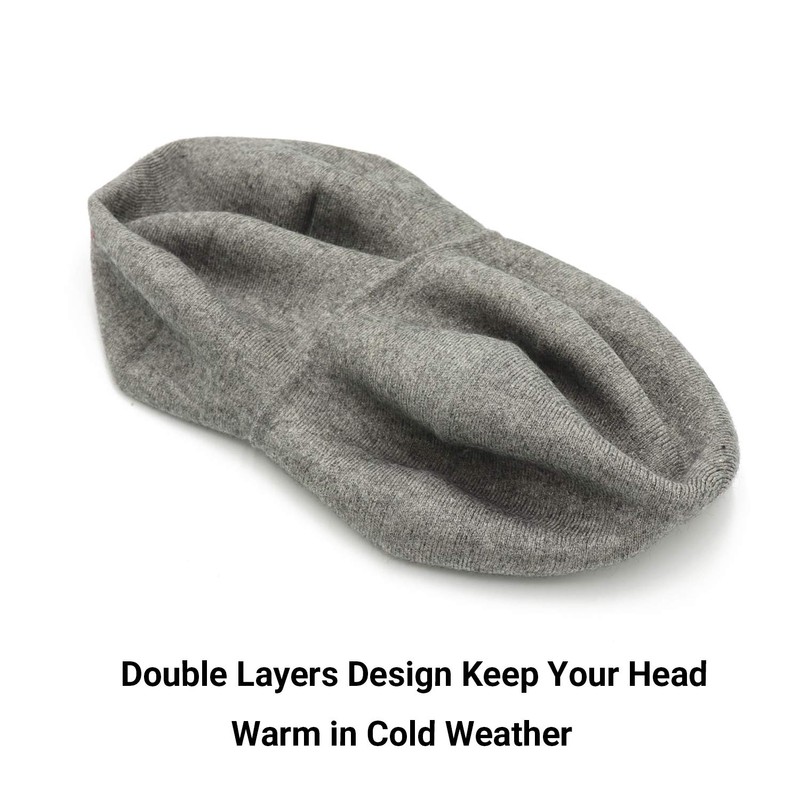 Umeepar Women French Beret Hat Reversible Double Layer Hat Solid