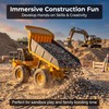 Remote Control Dump Truck for Kids Adults with 4 Battiries