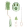 Baby Bottle Brush Set with Nylon Nipple Cleaner, 2 Sponge