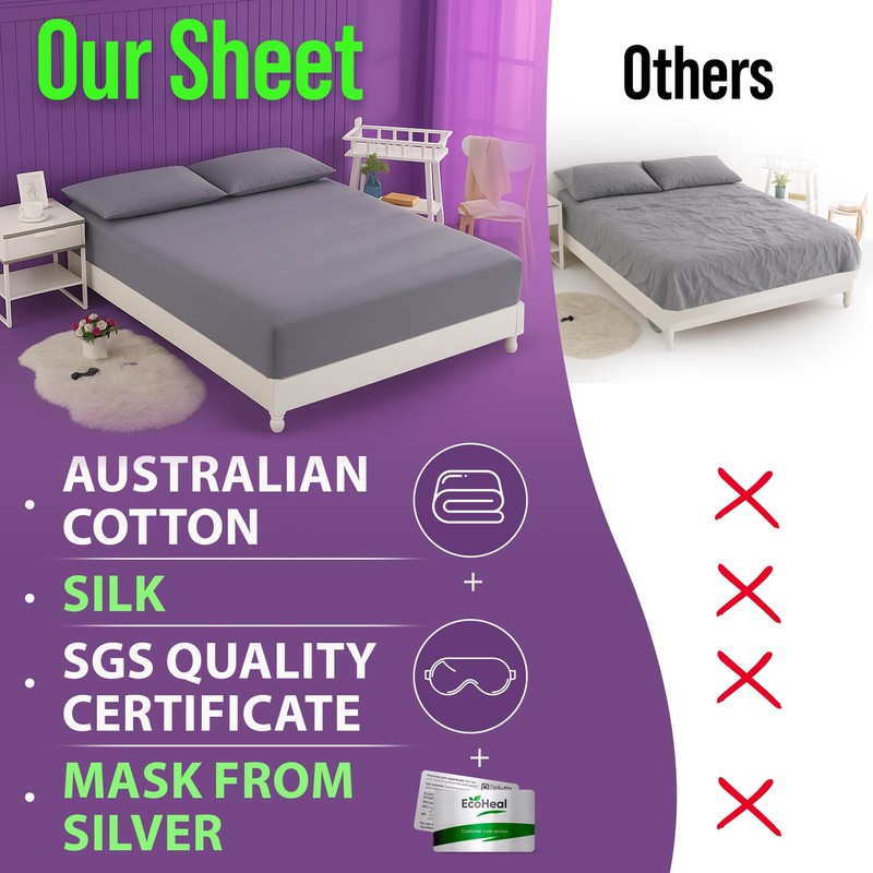 Earth Grounding Sheets Queen Size with 12% Silver Fiber &