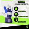 RODOPI Leather Work Gloves Cowboy Forester for Men and Women