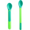 Mam Heat Sensitive Spoons & Cover, Weaning Cutlery, Change Colour