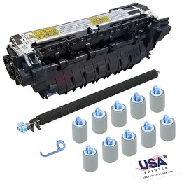 USA Printer CF064A-DMKv2-USA (CF064-67902) Deluxe Maintenance Kit for HP Laserjet M601 M602 M603 Includes RM1-8395 Fuser, RM1-8491 Transfer Roller, & Tray 2-6 Roller Kit (110V)