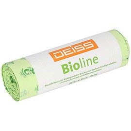 DEISS Bioline Organic Bin Liners 30 L, Compostable, Pack of 20