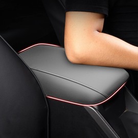 IKABEVEM Armrest Cover for 2008-2013 Toyota Highlander Center Console Armrest Covers Protector Pad Accessories (Grey)