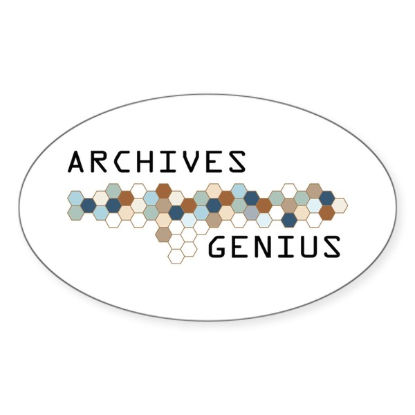 CafePress Archives Genius Oval Sticker Oval Car Bumper Sticker