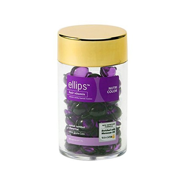 Ellips Hair Purple (Nutri Color) 0.04 fl oz (1 ml) x 50 Capsules, Bottle Type