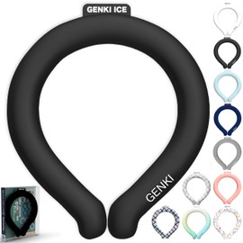 Genki Neck Cooler, Cool Ring, Neck Ring, 64°F (24°C), Neck Cooling, Cooling Goods, Cooling Sensation, Heatstroke Prevention, Heat Prevention, Japanese Companies, Adults, Children, Outdoors, Camping,
