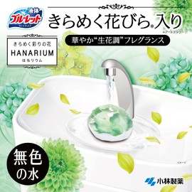 Liquid Blue Rotte Kokudake Shimmering Colorful Flowers Lium Toilet Tank Aromatic Cleaner, Pure Bloom Scent, Refill, 2.4 fl oz (70 ml)