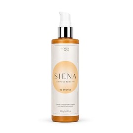 SIENA 02 Bronce 120g Crema Corporal Iluminadora Efecto Bronceado, Body Glow Para Rostro y Cuerpo, Acabado Luminoso y Satinado, Loren Mos.