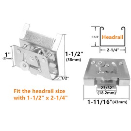 2pcs Cord Lock Mechanism for 2" Low Profile Horizontal Wood or Faux Wood Blinds Venetian Blind Cord Lock
