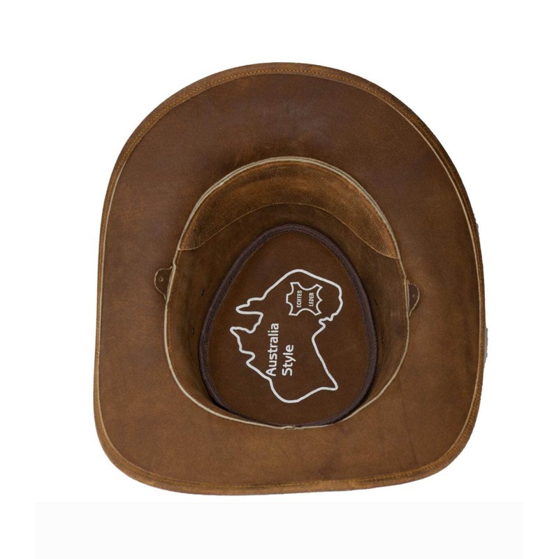 Black Jungle Kimbolton Leather Western Hat Australia Cowboy Hat, tan