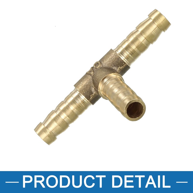 A ABSOPRO Brass Barb Hose Fitting 1/4" 6mm ID Tee