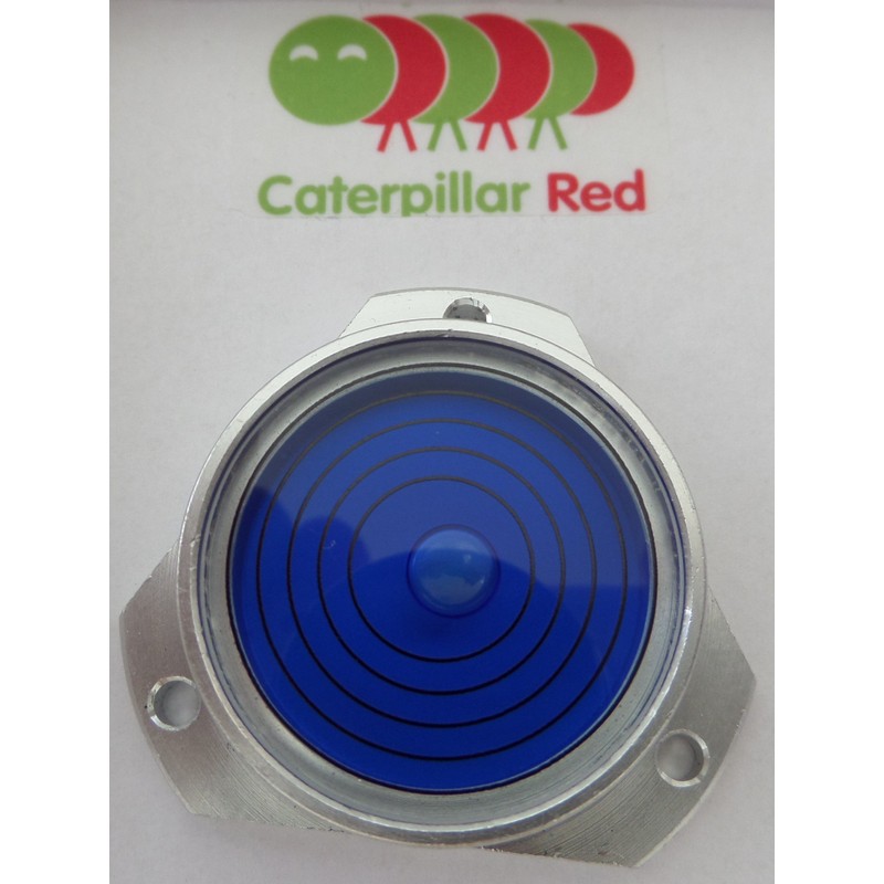 Medium Metal Mounting Bulls Eye Spirit Bubble Plumb Level (Blue