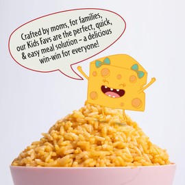 4Sisters Chelsea Cheese Rice, 90 Second Ready to Eat 8.5 oz (Pack of 6)