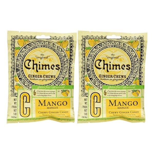 Chimes, Ginger Chews, Mango, 5 oz (141.8 g)