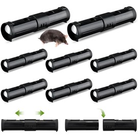 Qualirey 8 Pcs Adjustable Mole Traps for Lawns Gopher Trap Killer Outdoor Live Mole Traps Easy Pocket Gopher Catch and Release Live Vole Killer for Lawn Yard Garden Outdoor Farm