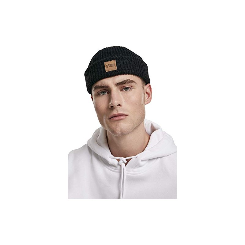 Urban Classics Unisex Dogger Beanie, Black (Black 00007)