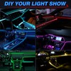 MICTUNING Car LED Interior Strip Light, 6 in 1 RGB
