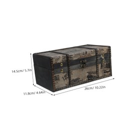 ABOOFAN Wooden Vintage Storage Box Classic British Design Jewelry Organizer with Soft Lining for Valuables Decorative Keepsake Case for Women and Generous Room for Rings and Trinkets