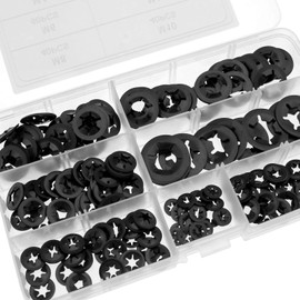 280 x Inner Tooth Screw Quick Release Clips M3-M12 Assortment with Storage Box for Machine Equipment and Industrial Production