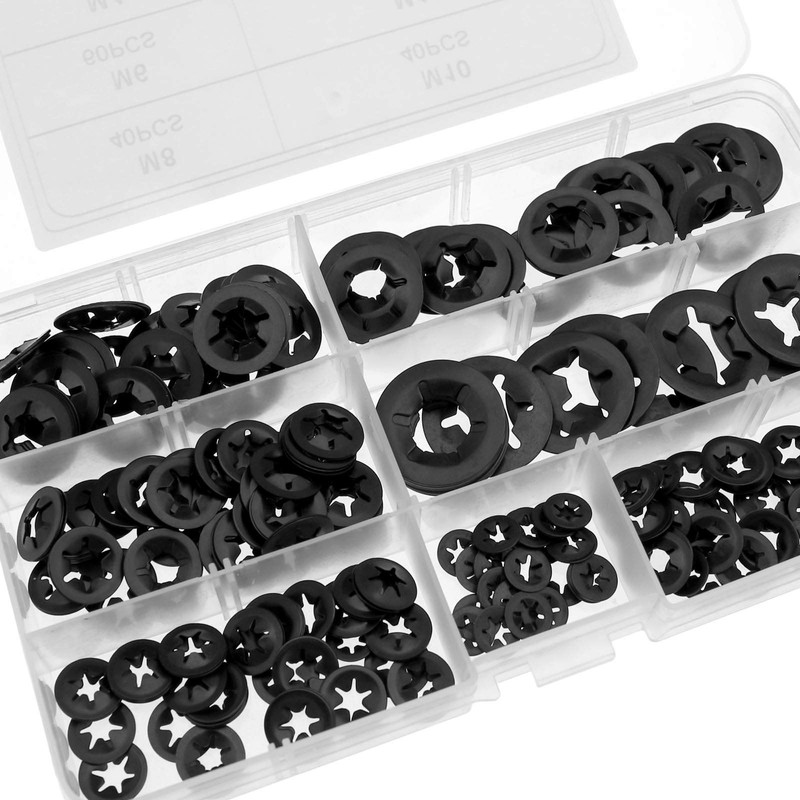 280 x Inner Tooth Screw Quick Release Clips M3-M12 Assortment
