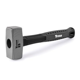 Titan 63242 2lb Drilling Hammer/Sledge Hammer, 11-Inch Fiberglass Handle