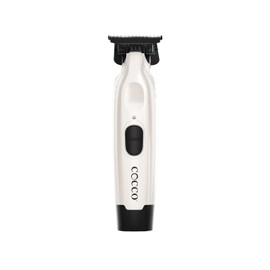 Cocco® Veloce Pro Trimmer Collection: Precision Trimmers for Professionals - Digital Gap™ Ambassador DLC Blade, High-Torque DC Motor, All-Metal, Cordless (Limited Edition in Pearl White)
