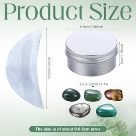 Geelin Wealth and Abundance Crystals with Manifestation Scent Candle Set Prosperity Stones Healing Crystals Emerald Green Jade Pyrite Green Aventurine Tiger Eye Money Stones for Success Prosperity