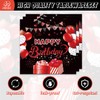 48pcs Red and Black Party Supplies,include 16 Dessert plate,16 Napkin