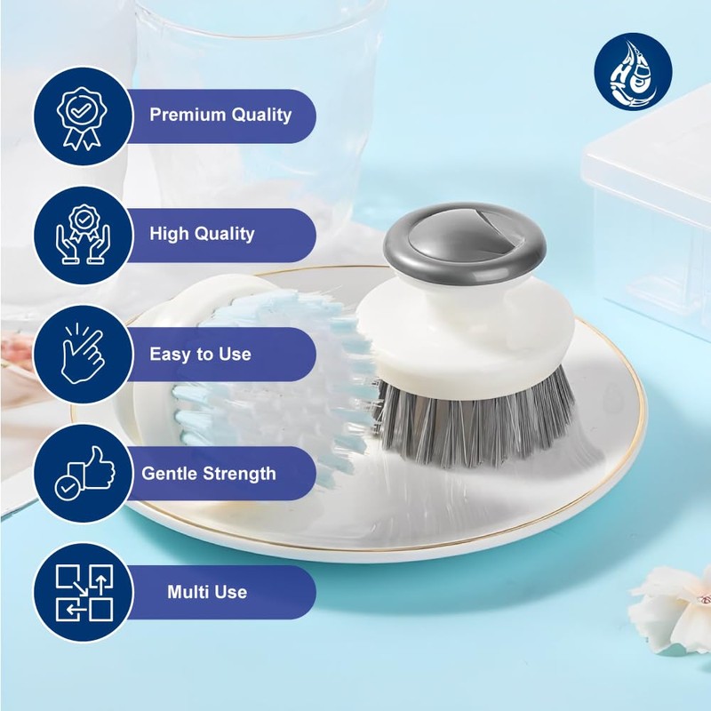 Whitedrop Scrub Brush for Dish Pots Pans Kitchen Sink Cleaning