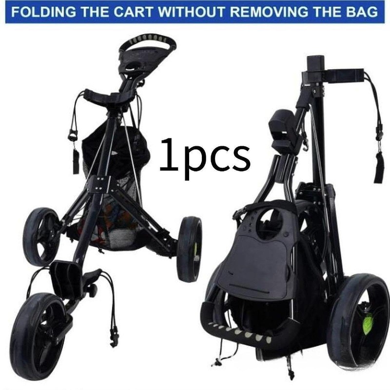 Dickly Golf Cart Storage Bag Mesh Bag Push Pull Golf