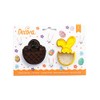 Decora 0255061 AUSSTECHER AUS KUNSTSTOFF KORB UND HASE 2-TLG