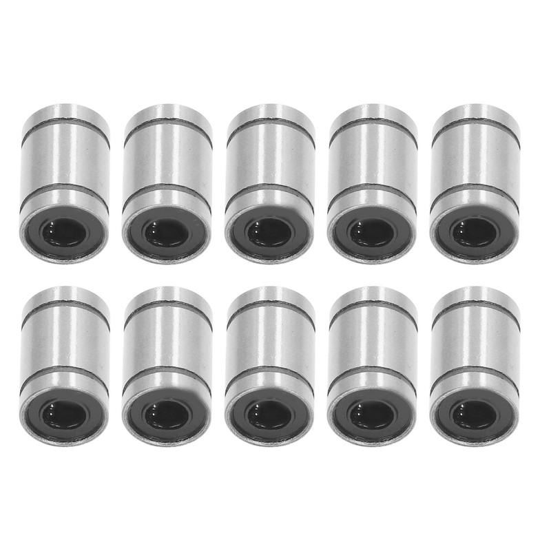 10Pcs Linear Motion Bearing Alloy Steel 6mm ID 12mm OD