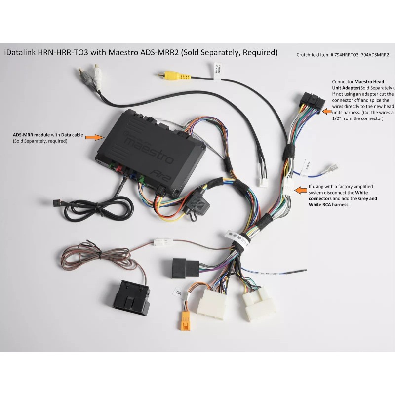 iDatalink HRN-HRR-TO3 hrTO3 Install Harness for select TOYOTA models