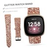 Gatuida 2pcs Pu Glitter Watchband for Series Wrist Strap Stylish