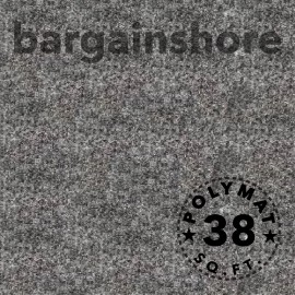 POLYMAT 10FT X 45" Charcoal backed Car Speaker Box Carpet by POLYMAT