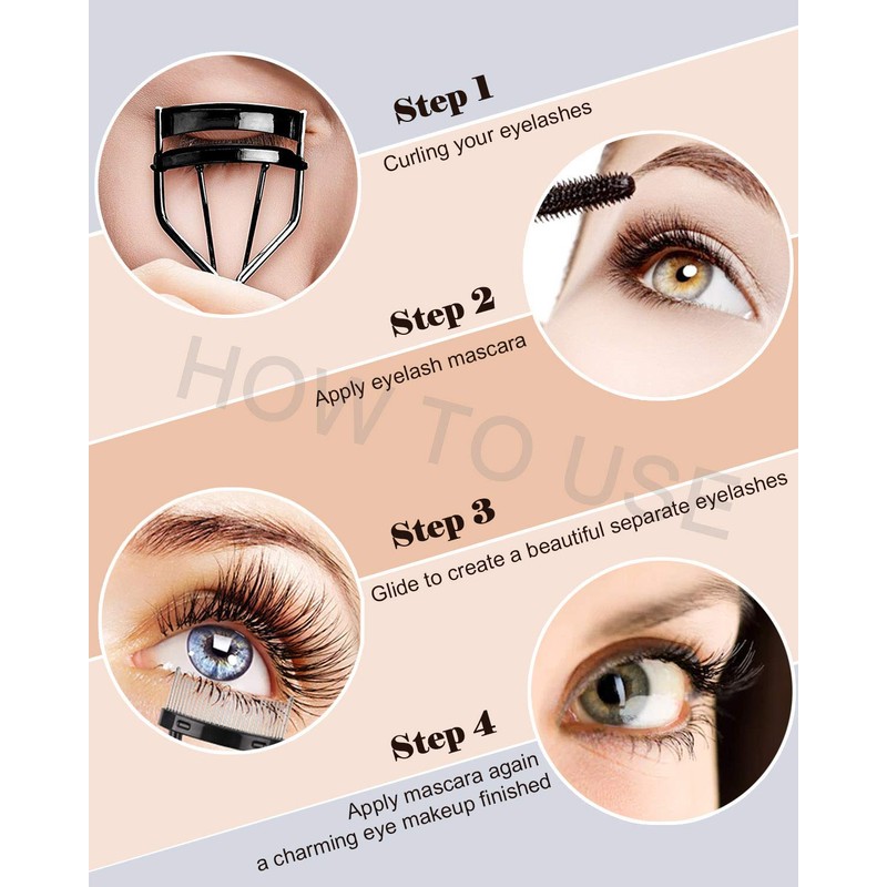 TPPICK Eyelash Curler Kit Metal Lash Curlers with Eyelashes Separator