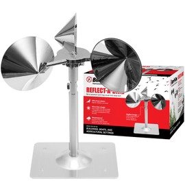 Bird B Gone - Reflect-A-Bird (4 Pack) - Reflective Spinning Deterrent - Repels Pigeons, Sparrows, & Woodpeckers - Wind Powered - for Gardens, Railings, Roofs, Etc