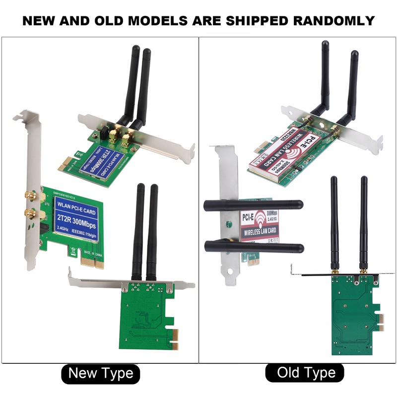 2.4G/5G 300Mbps PCI‑e Dual Band AP Wireless WiFi WLAN Adapter