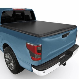 Perfit Liner 6.1 FT (73") Bed Soft Tri-Fold Tonneau Cover for 2005-2024 Nissan Frontier (NOT for The Mexican-spec) Truck Cargo Topper (for Trucks Without Utility Tracks)