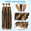 Ombre Braiding Hair Deep Water Wave Bulk 150g 16 Inch
