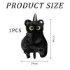 1 Piece Black Cat Bag, Cute Plush Backpack, Creative and