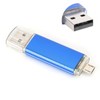 U Disk OTG Bright Blue DualHead Mini Metal USB 2.0