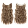 TESS Flip-In Extensions 60 cm, Light Brown with Ash Blonde
