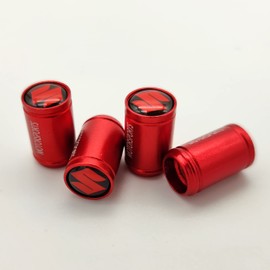 Suzuki Air Valve Cap Ignis Wagon R Jimny Swift MR Wagon Tire Wheel Rim Dress Up Cool (Red)