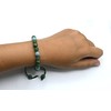 Motivational Bracelet for Women Men Manifestation - Pyrite Angelite Green