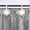 Oruola 12pcs White Plastic Shower Curtain Rings,O-Shape PP Plastic Material