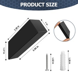 Ranzdn Black Towel Hooks Wall Mounted, SUS 304 Stainless Steel Towel & Robe Hooks, Modern Heavy Duty Wall Hooks Waterproof for Bathroom and Outdoor, Matte Black (6-Pack)