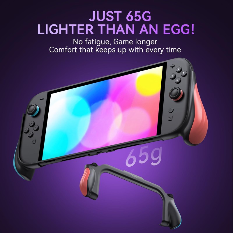 Ergonomic Grip Case for Switch 2 2025 Model – Lightweight